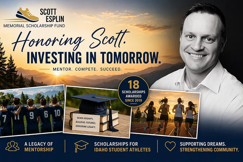 Illustration for Ataraxis support of the Scott Esplin Memorial Foundation and scholarships for Idaho student-athletes.